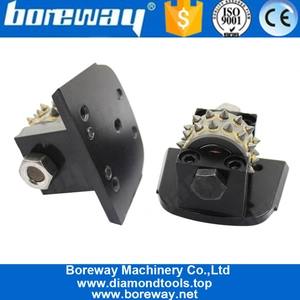 China Boreway 30S Lavina bush hammer Rollers Head tools With Support For Floor Grinder Manufacturer manufacturer