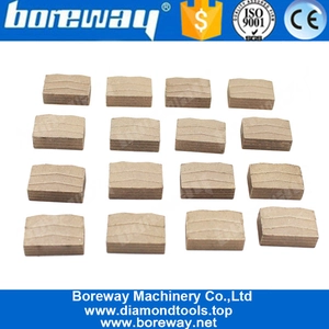 中国 Boreway Multiple purposes diamond tools of Stone Cutting Blade Segment for Granite Manufacturer メーカー