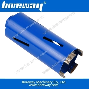 China Boreway dry use construction diamond core drill bit manufacturer