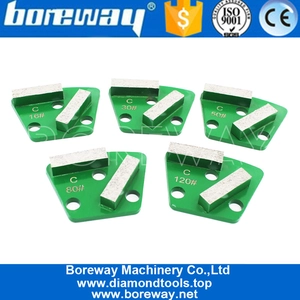 China China Factory Price Smooth Mahlen Diamant Trapez -Pads Schuh für Beton Hersteller