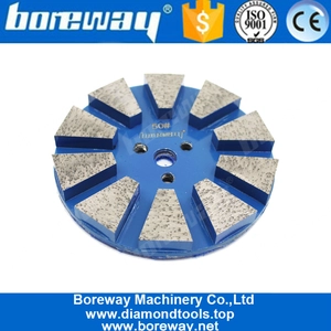 中国 10棒が付いている円の形の床の金属の結束の粉砕の磨くパッド メーカー