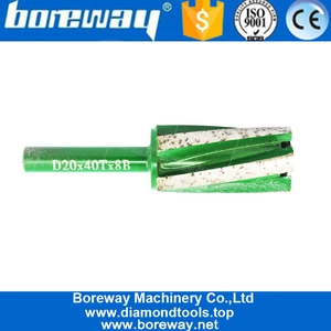 China Clamping Handle Diamond Finger Bit With Bottom Segment Manufacturer manufacturer