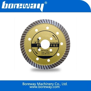 China Continuous wave diamond dry cutting blade for granite and marble slabs manufacturer