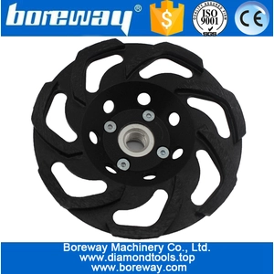 China D125*M14 diamond cup grinding wheels with L segment manufacturer