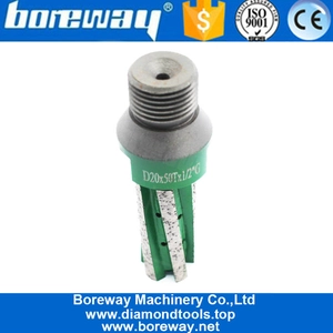 China D20 CNC High Quality Diamond Granite Finger Bit Milliing Tools Factory Price manufacturer