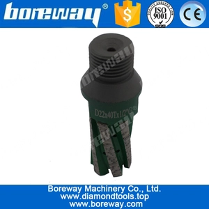 China D22x40Tx1/2"G Diamond Fnger Bit Tools For Inside Holes Grinding manufacturer