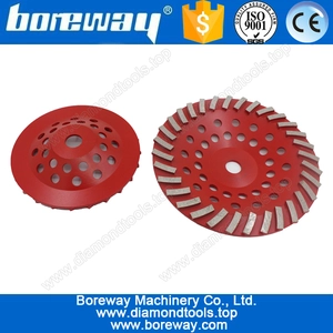 China D230*22.23mm*120# segmented type diamond cup grinding wheels for grinding stone and concrete manufacturer