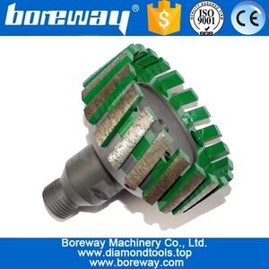 चीन एडाप्टर के साथ डी 86 * 30 टी * 50 एच हीरा भारी ड्यूटी स्टबिंग व्हील उत्पादक