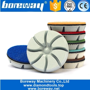 China Diamond Dry Resin Polishing Concrete Floor Fast Working Pad For Grinding Machine  Wholesaler manufacturer