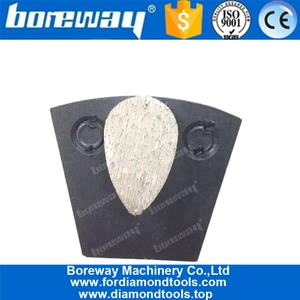中国 ダブルピン付きティアドロップ形ダイヤモンドメタル研削セグメント メーカー