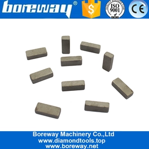 Cina Segmento della sega della banda del taglio liscio del diamante per il blocco di marmo di pietra produttore