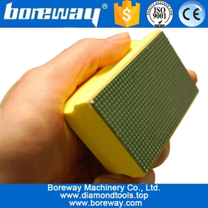 चीन पत्थर सिरेमिक कंक्रीट पीसने और इतने पर पीसने के लिए डायमंड हैंडपैड उत्पादक