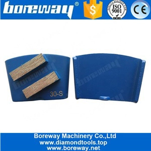 China Double Rectangle Segments HTC Diamond Tools For Concrete Floor manufacturer