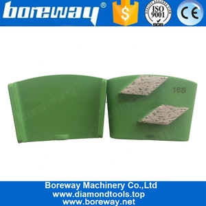 China Double Rhombus HTC Diamond Segments Tools For Grinding Concrete Floor manufacturer