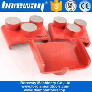 中国 EZ Change HTC研削パッド、3つの円形セグメント メーカー