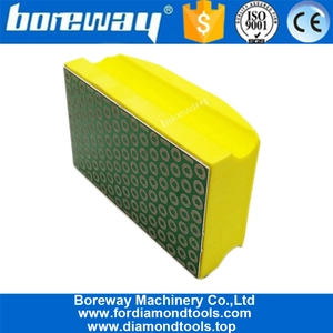 China Electroplated Diamond Hand Pads For Stone And Concrete Polishing 90X55MM #400 Foam hand pad factory price manufacturer