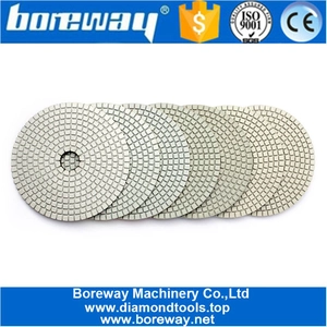 中国 石大理石花崗岩のための柔軟な7pcsダイヤモンド研磨パッドの設計 メーカー