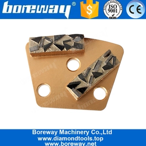 中国 ダブルセグメントの分割PCDスクレーパー台形研削パッドを削除する床コーティング メーカー