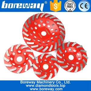 China Hochwertige geschweißte Diamant-Segment-Turboschleifscheibe für Beton und anderes Baumaterial Hersteller
