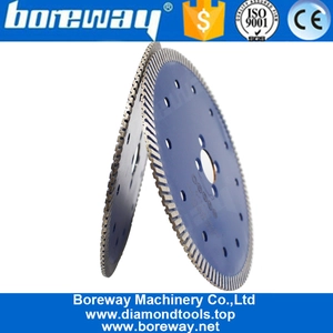 China Hot Pressed Turbo Rim Marble Granite Diamond Circular Porcelain Marble Granite Concrete Cutting Blade Disc manufacturer