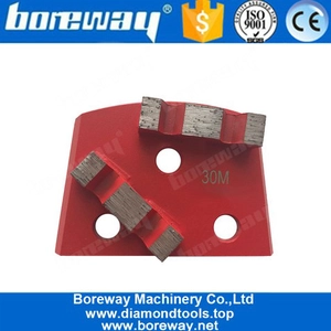 中国 二重Mの形の区分が付いているLavinaの具体的な粉砕の磨くパッド メーカー