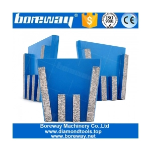 China Diamond Metal Frankfurt Shape Block Grinding Abrasive Tools For Marble Slab and Concrete Floor Manufacturer manufacturer