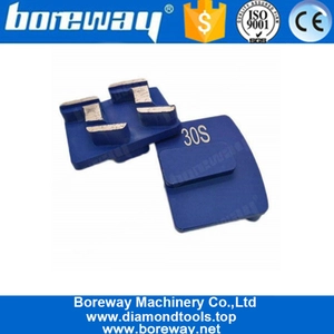 China Neues Design Z-Form Segmente Metallbindung Schleifscheibe Redi Lock Diamant Betonschleifschuhe Für Betonboden Hersteller