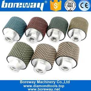 中国 樹脂乾式ダイヤモンドドラムホイールのダイヤモンドドラムホイールマーブルグラナイトスラブエッジ卸売業者 メーカー