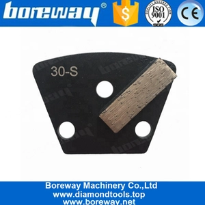 中国 コンクリートおよびテラゾー床用シングルバーセグメント台形ダイヤモンド研削ヘッド メーカー