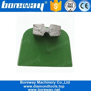 China Einzelne H-Form-Segment Lavina Diamond Bodenschleifschuhe für Beton und Stein Hersteller