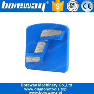 China Einzelne Z-Form Segment Diamant Redi Lock Husqvarna Schleifpads für Steinboden Hersteller