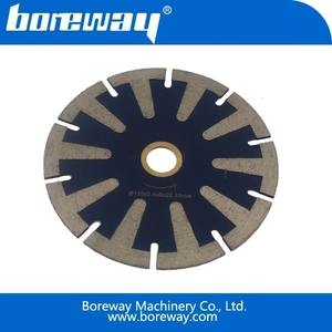 China Specifications 125 * 2.4 * 8 * 22.23mm T-tooth segmented blade points manufacturer