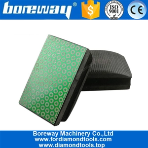 China Stone Diamond Hand Pad 90X55MM Grit #100 Foam Backed diamond hand polishing pad manufacturer