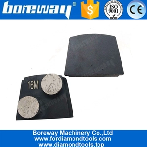 China Trapez-Metallbindungs-Beton-Diamant-Schleifplatte für Bodenschleifer Hersteller