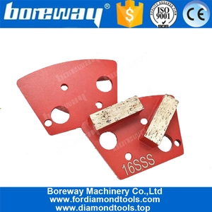 China Trapez mit zwei rechteckigen Segmenten Diamant-Metallbondscheibe Hersteller