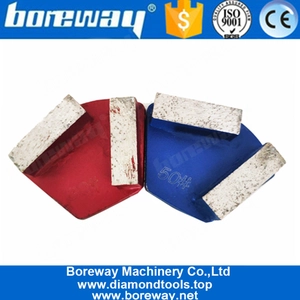 चीन कंक्रीट की चक्की के लिए दो आयताकार खंड एकल पिंस डायमंड ट्रेपोजॉइड पीस जूते उत्पादक