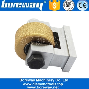 China U Shaped Rotary Bush Hammer Roller For Concrete Marble Sandstone manufacturer