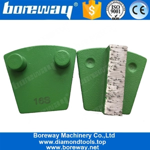 中国 Werkmaster Diamond Concrete Grinder With Single Bar Segment Size 40x10x10mm 16 Grit Soft Bond メーカー