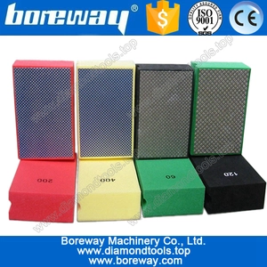 China polishing granite by hand, diamond hand polishing pads for marble, manufacturer