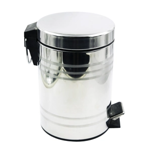 3L Edelstahl Treteimer Abfalleimer bin WASTER EB-P65
