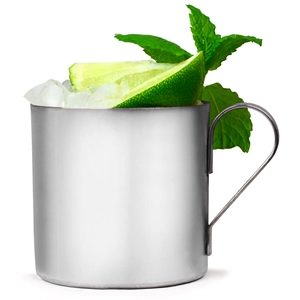 Mango de acero inoxidable Moscow Mule Copa Beber Copa