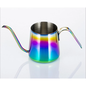 Pote caliente del café del color del arco iris del acero inoxidable 304 de la venta