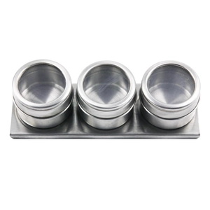 Stainless Steel Condimento Tempero Dispenser Box EB-CD001