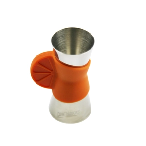 Aparejo de acero inoxidable con mango naranja Silicio Bar Durable Medir herramientas Copa Bar EB-T21