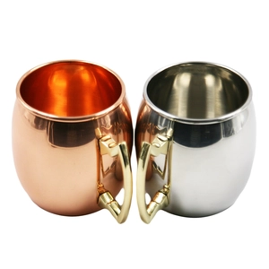 Edelstahl-Bierkrug mit Henkel Wasser Cup Coffee Cup EB-C48
