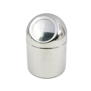 Edelstahl Desktop Waster bin Tabelle Mini Asche-bin Abfalleimer EB-P17