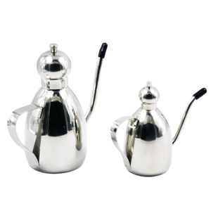 Pote de óleo em aço inox com tampa redonda Frasco de óleo EB-BT07