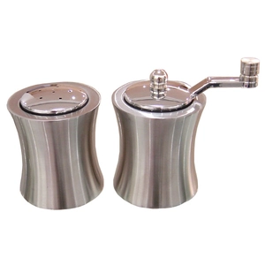 Талия барабанного типа из нержавеющей стали Соль и перец мельница Grinder Set