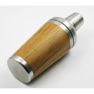 cocktail shaker bar tools barware shaker with bamboo