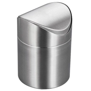 Edelstahl-Papierkorb Mini Mülleimer Desktop Mülltonne EB-P0063